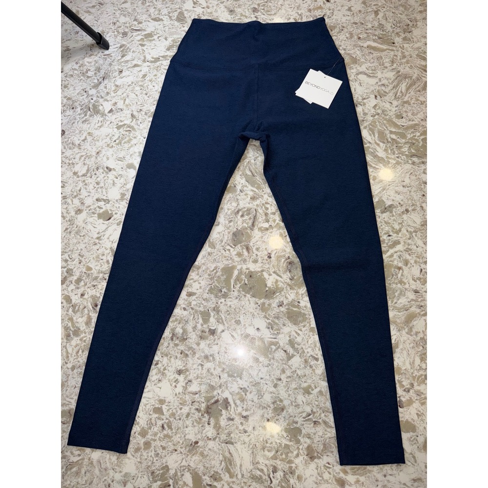 Beyond Yoga Spacedye High Waisted Midi Leggings heather navy size L